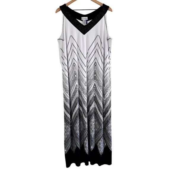 Catherines Sleeveless Beaded Maxi Dress - Picture 1 of 8
